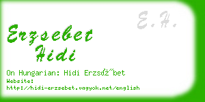 erzsebet hidi business card